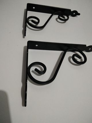 coppia di staffe per mensole