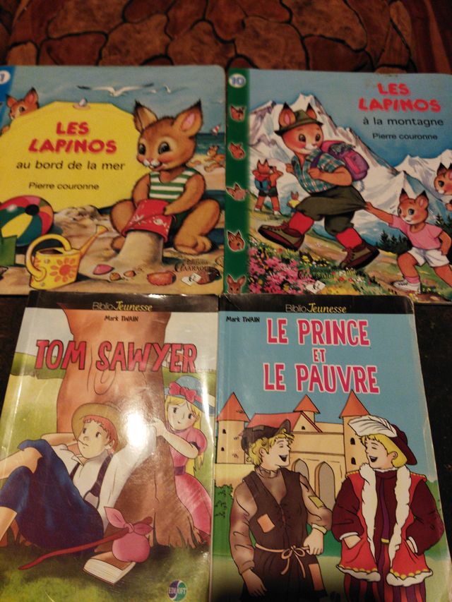 4 Libros de lectura Frances