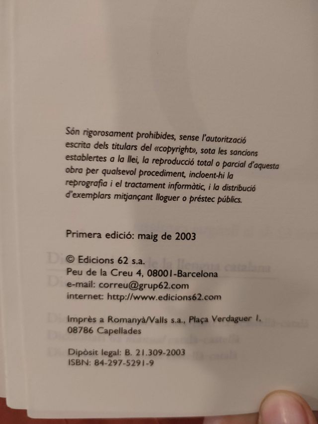 Diccionari 62 manual castellà català