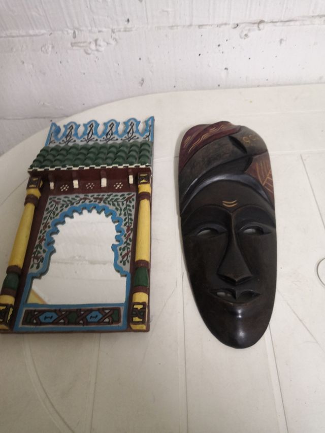 Lote:2 figuras decoración de recuerdo Africa