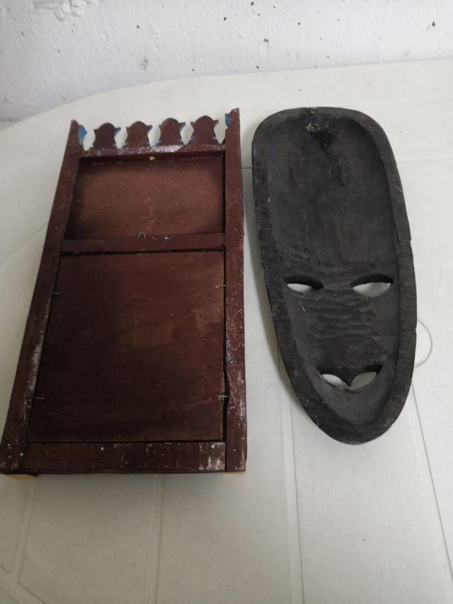 Lote:2 figuras decoración de recuerdo Africa