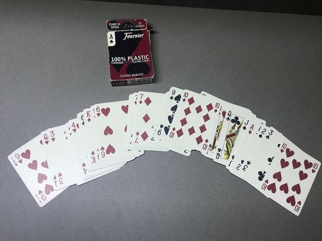 Baraja cartas poker plástico fournier original