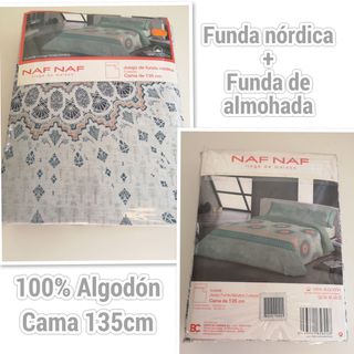 Funda nórdica+funda de almohada cama 135cm