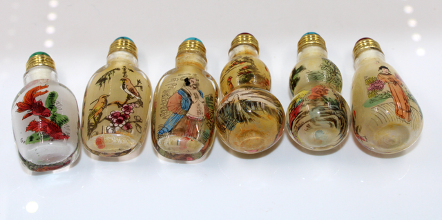 Lote de 6 Snuff Bottles - Botella para rape