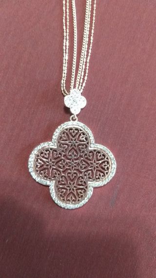 COLGANTE TREBOL ORO ROSA