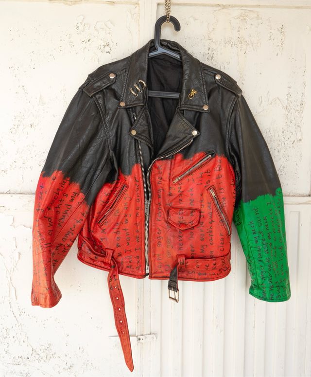 giacca in pelle da uomo, personalizzata M-L