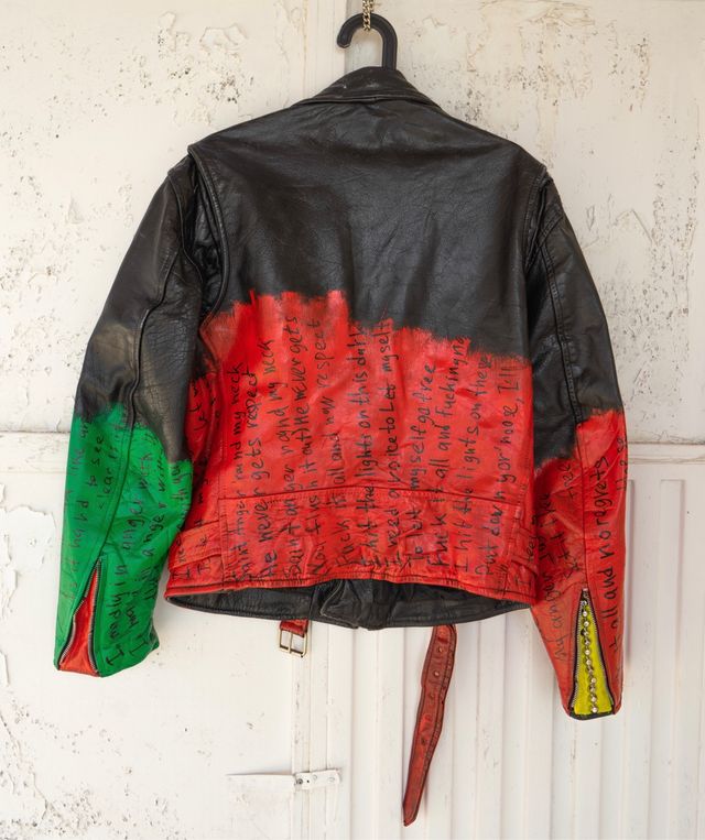 giacca in pelle da uomo, personalizzata M-L