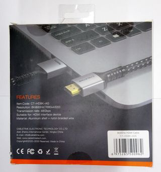 CABLE 8K HDMI MARCA CABLETIME