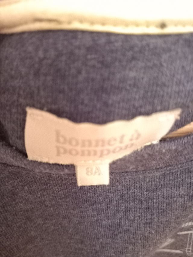 Sudadera niñ@ de Bonnet à pompon.Talla 8