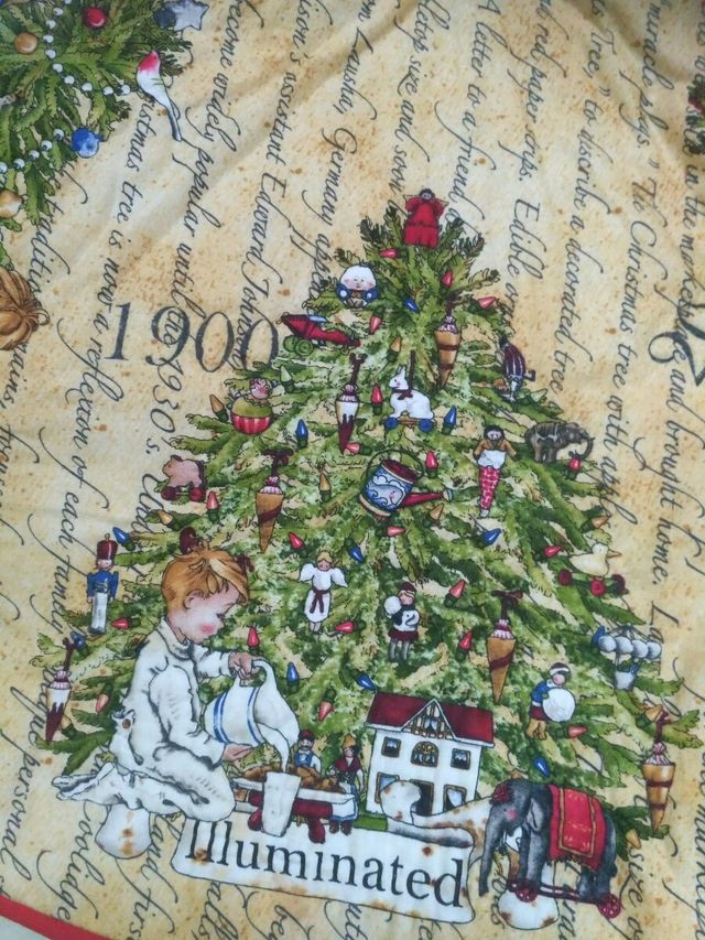 Mantel navideño de patchwork