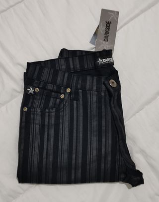 Pitillos de rayas negras y grises 
