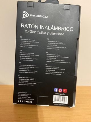 Ratón inalámbrico silencioso 