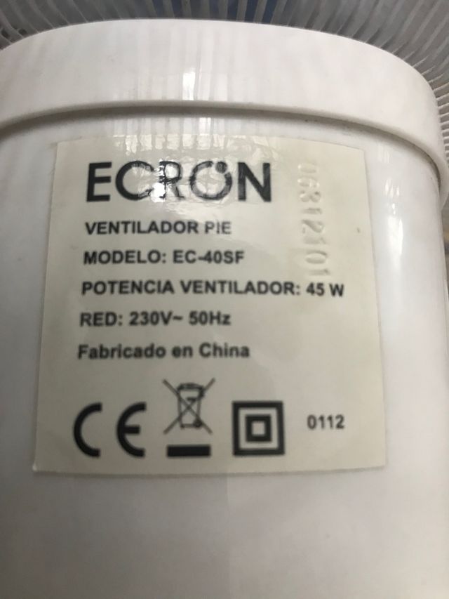 Ventilador Ecron 