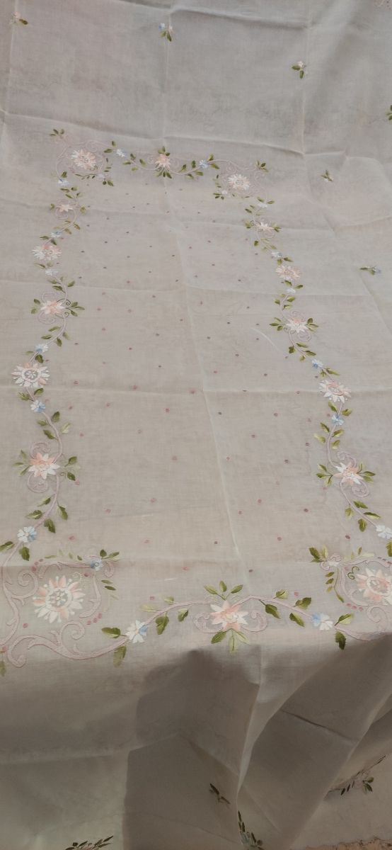 tovaglia verde acqua x 12 con tovaglioli