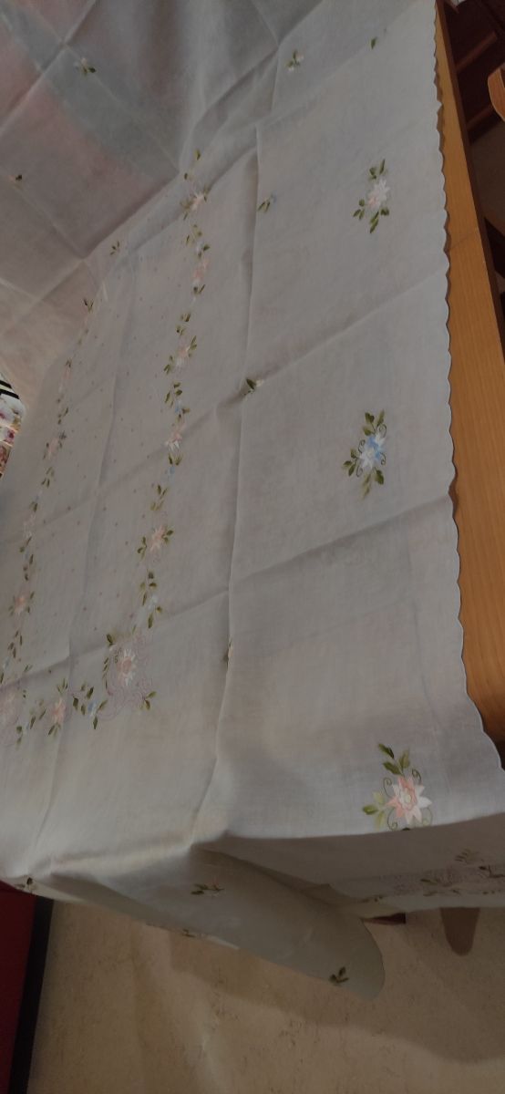 tovaglia verde acqua x 12 con tovaglioli