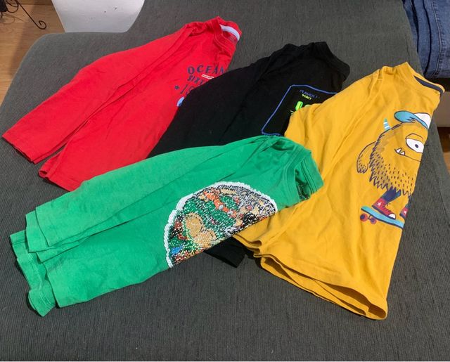Lote camisetas manga larga niño