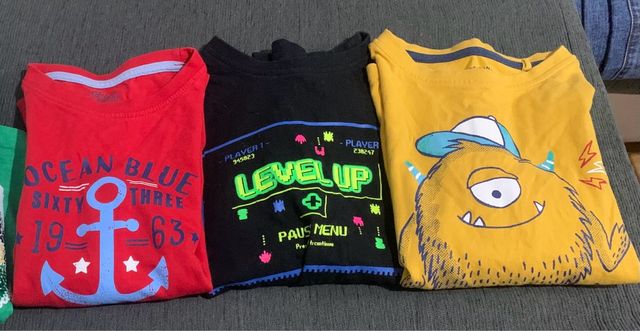 Lote camisetas manga larga niño