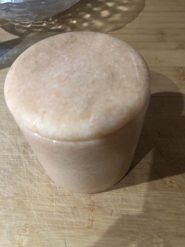 Portacandela in pietà rosa