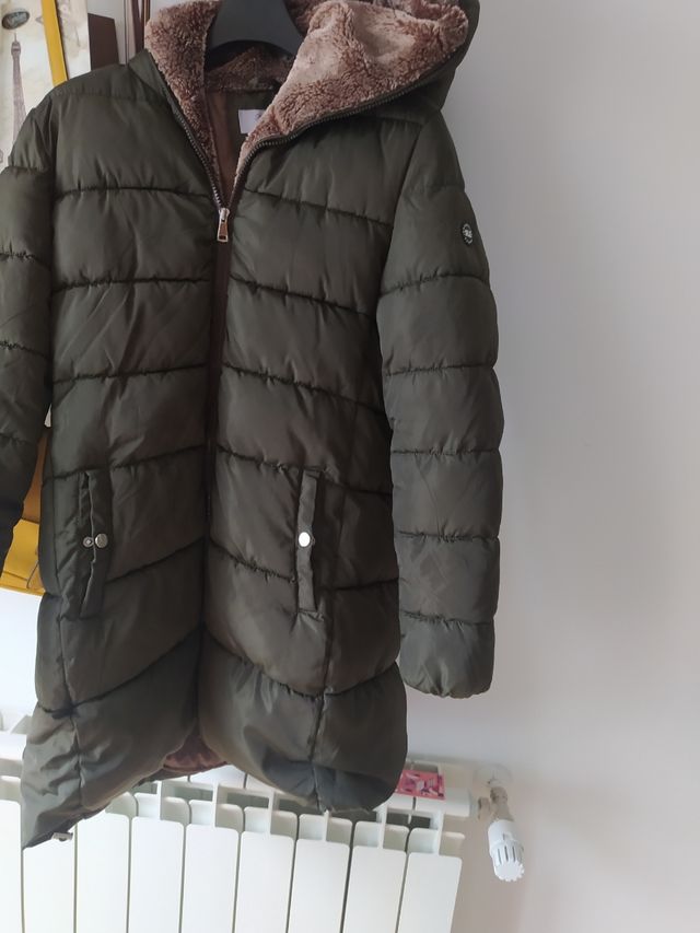 cazadora larga muy abrigada