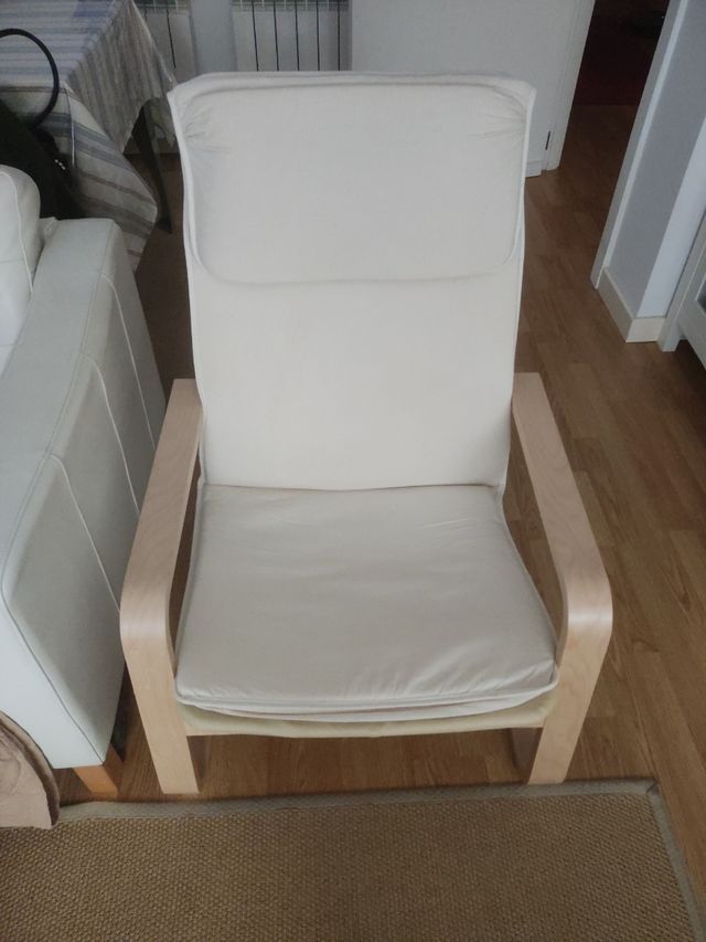 Sillón de Ikea Pello, Holmby natural de segunda mano por 30 EUR en