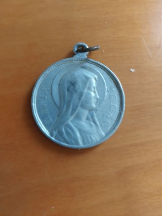 medalla aluminio  sagrado corazon v.dolores olot