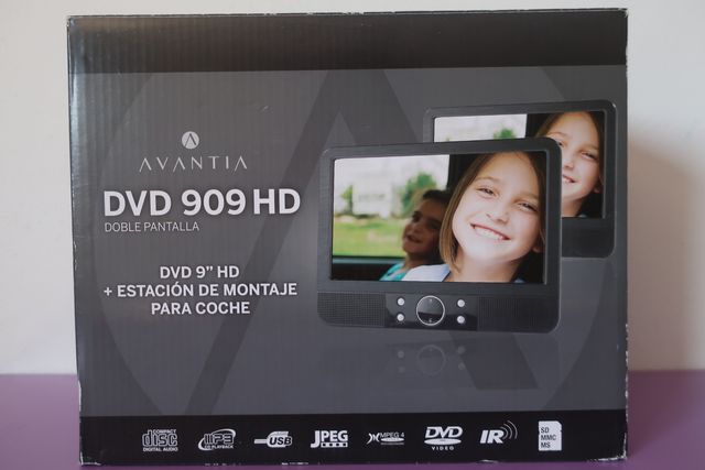 DVD AVANTIA 909 HD, doble pantalla+estación coche