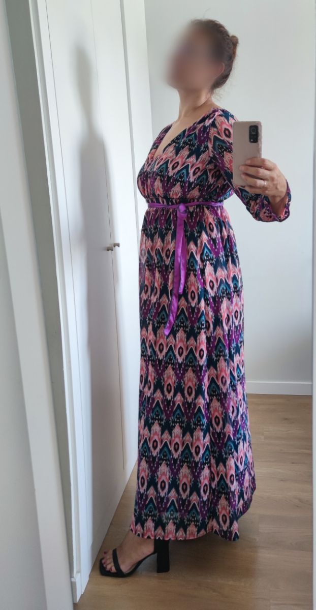 Vestido estampado gasa