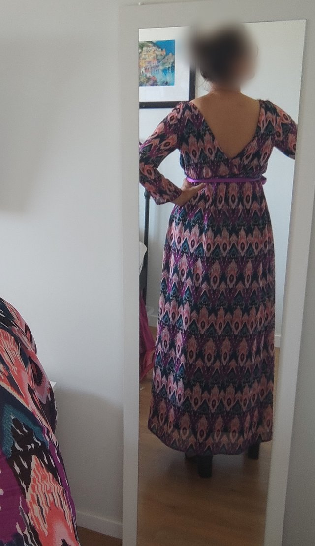 Vestido estampado gasa