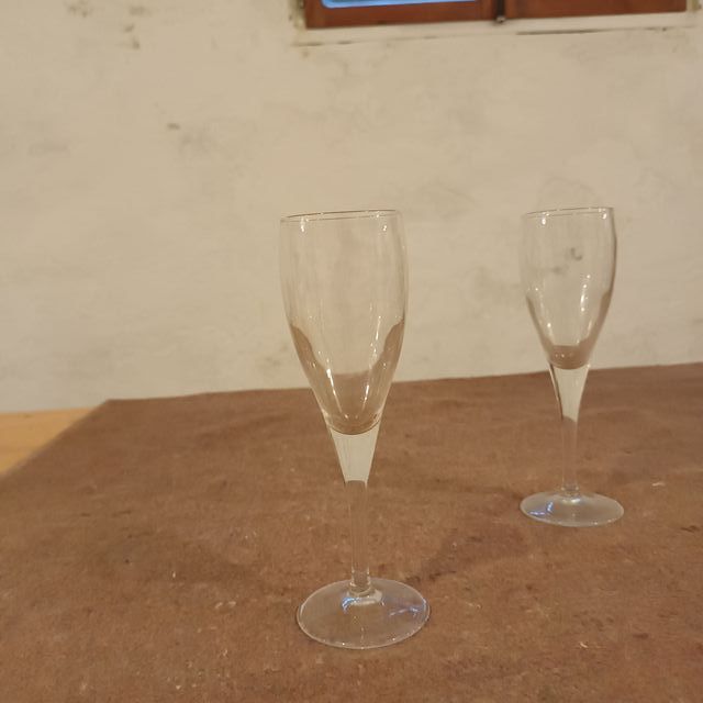 2 Flute da Champagne in Vetro