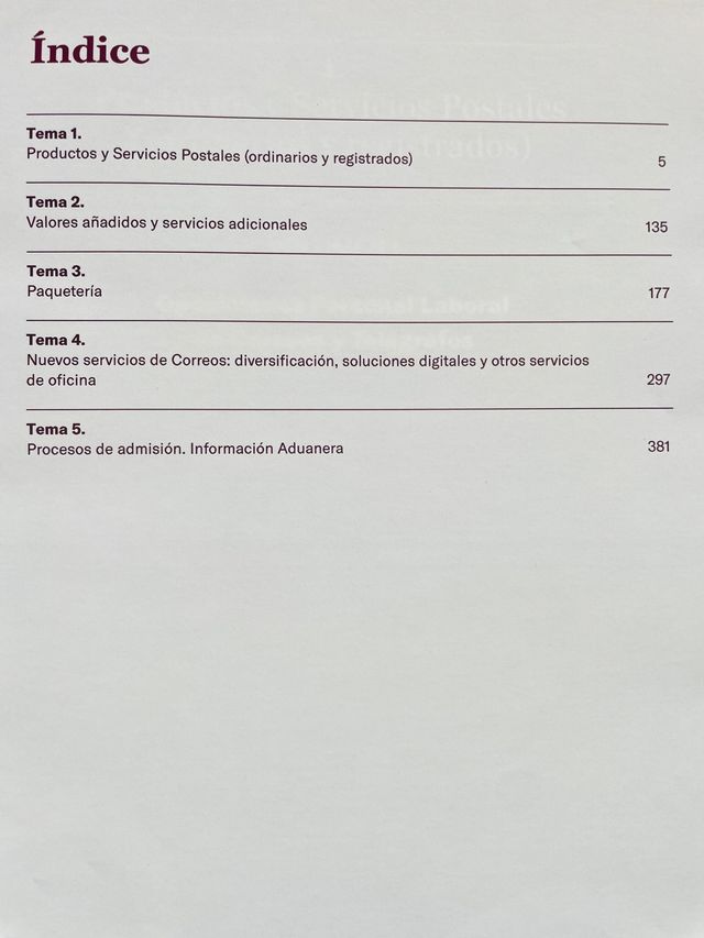 Oposiciones Correos y Manuales