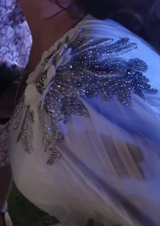 Aplicaciones de pedrería vestido Novia/Fiesta
