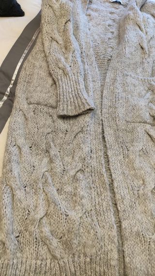 chaqueta larga punto 