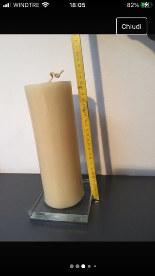 Candela con piattino