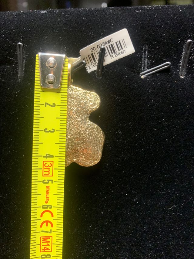 Colgante de plata dorada 925