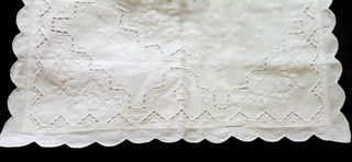 Bellísima funda de almohada bordados 45x45
