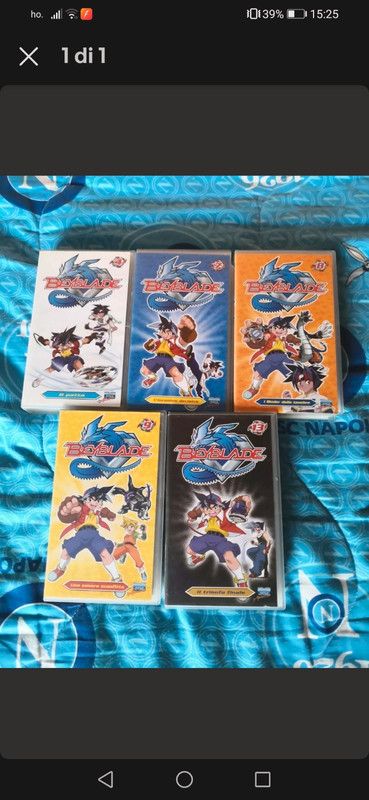 VHS Beyblade volumi 4-7-8-9-13 lingua italiana