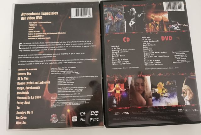 Lote Shakira 2 DVD + 2 CD Oral Fixation
