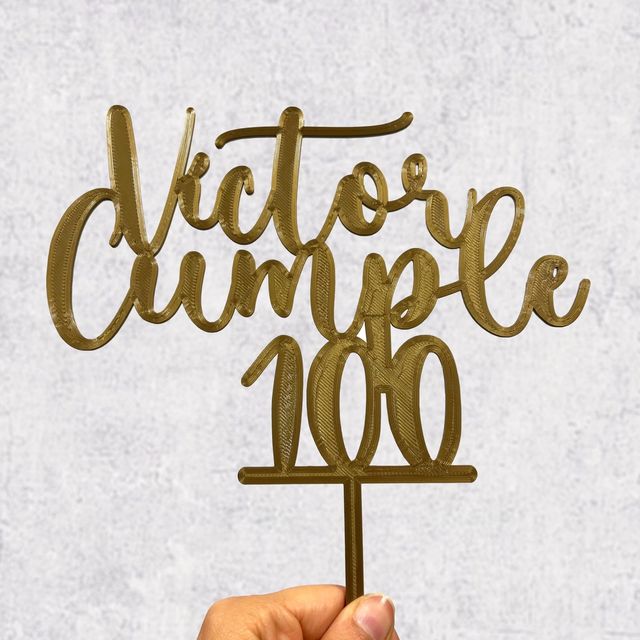 Adornos tartas - Cake toopers 3D