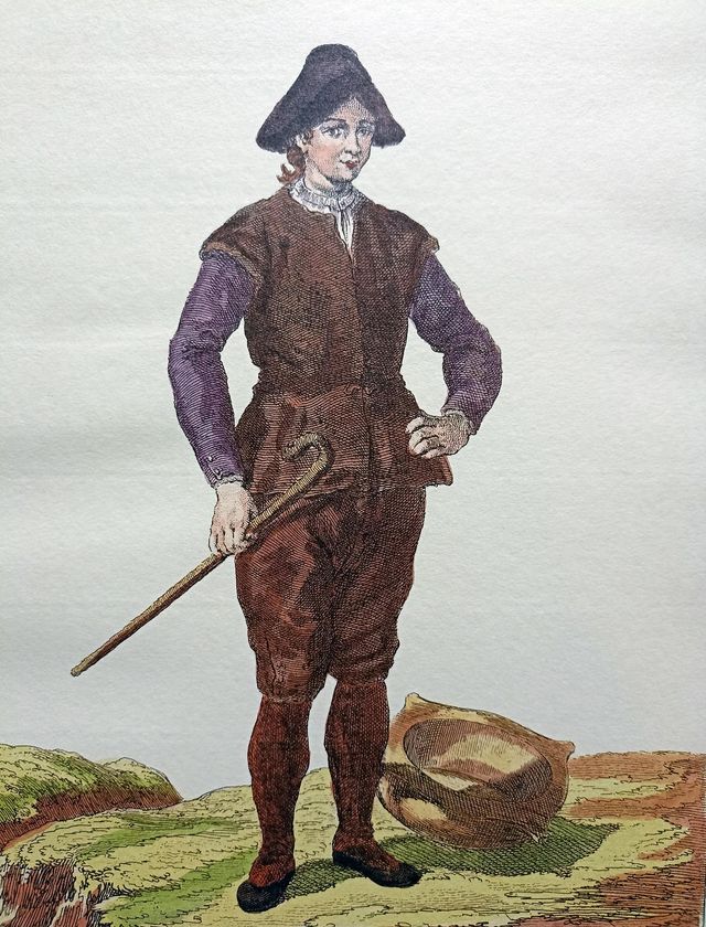 TRAJES DE ESPAÑA - SERRANO ARTESONERO DE ÁVILA