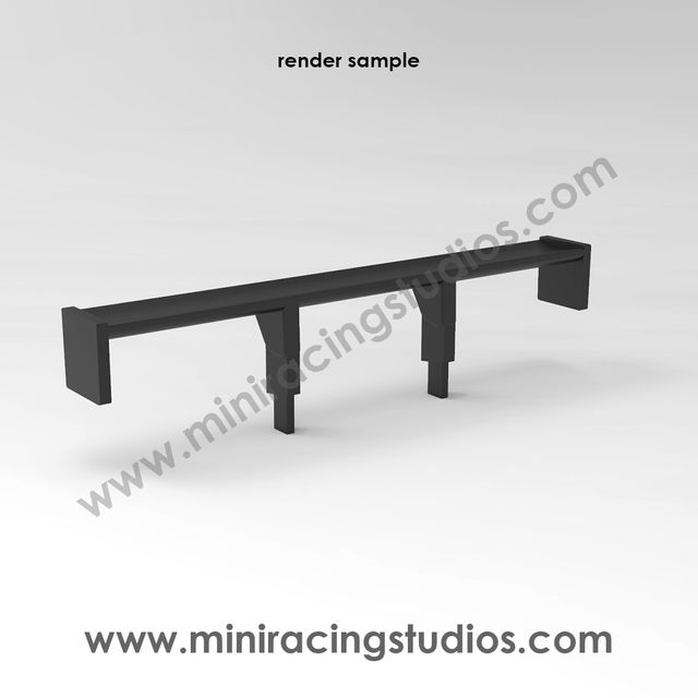 Alerón 3D BMW 320 FLY impreso en FLEX o Rígido