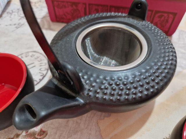 Juego de Té Oriental Natura. Nuevo.