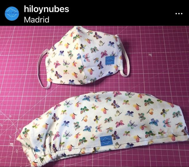 Gorro Mariposas hecho a medida. Único