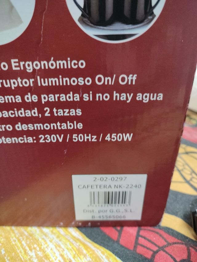 cafetera ,para oficia despacho tienda