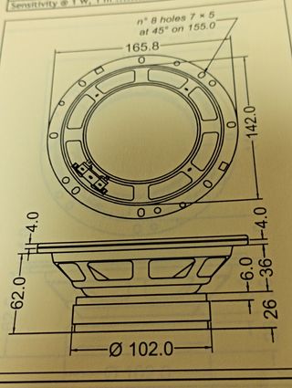 SICA 6" 120W MIDRANGE