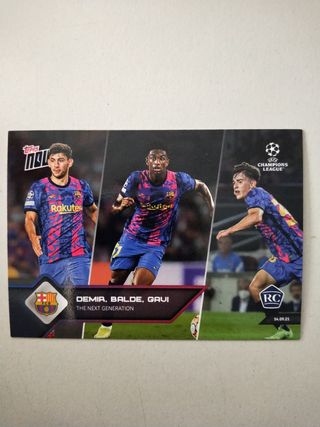 Gavi Balde Demir Rookie Topps Barcelona 