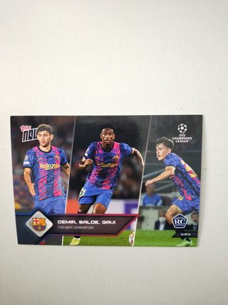 Gavi Balde Demir Rookie Topps Barcelona 
