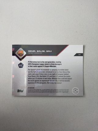 Gavi Balde Demir Rookie Topps Barcelona 