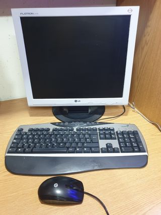 monitor,  teclado y ratón