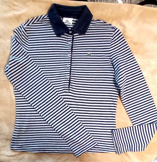 polo manga larga lacoste mujer
