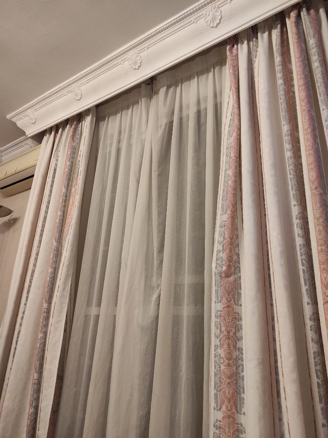 Cortinas con visillos